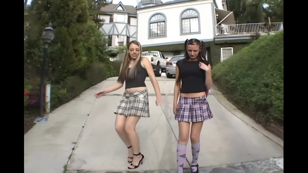 felix vicious and haley young get together for some teen lesbian fun on the couch