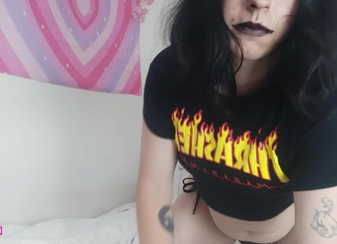Trans Goth Girl Fucking Her Tight Asshole