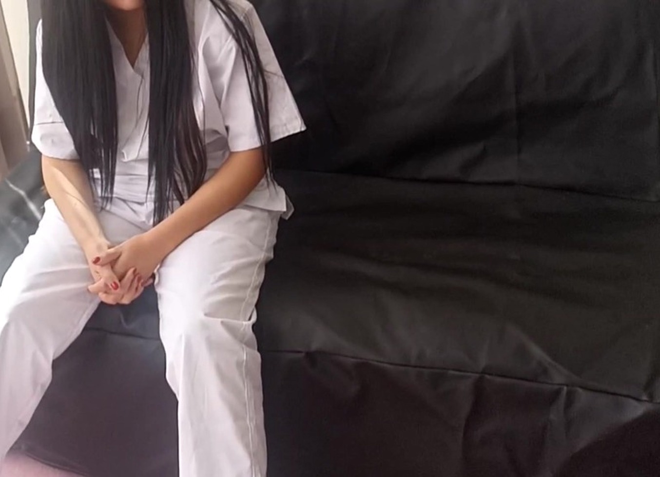 Slutty Nurse Lets Herself Be Recorded Fucking After Work Shift, She Likes To Fuck In The Waiting Room When It's Empty (Sheer Complete Video)