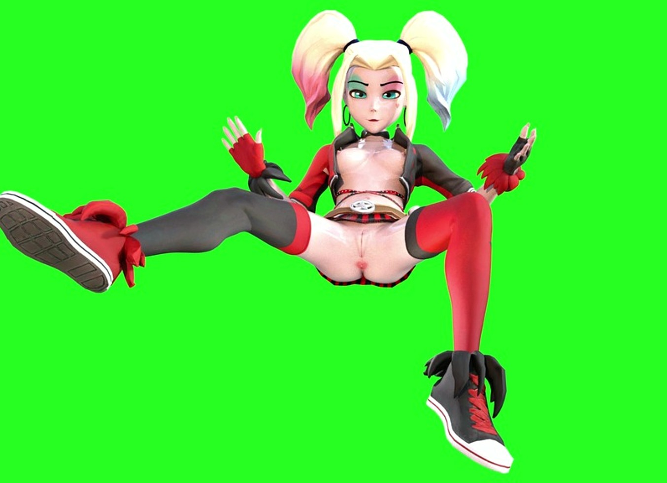 Cockbox3D - Update - Harley Gwen Close Up Breast Growth Anal Gape Butthole Open Micro Bikini Quinn Tennyson