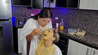 Halloween ghosts are looking for food