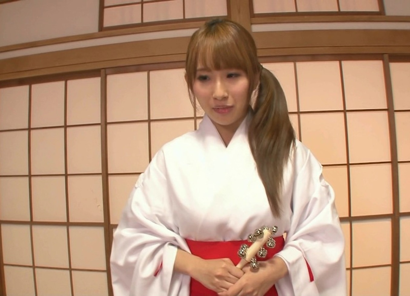 Fucking A Big Tits Priestess Teen In Hot Japanese Threesome