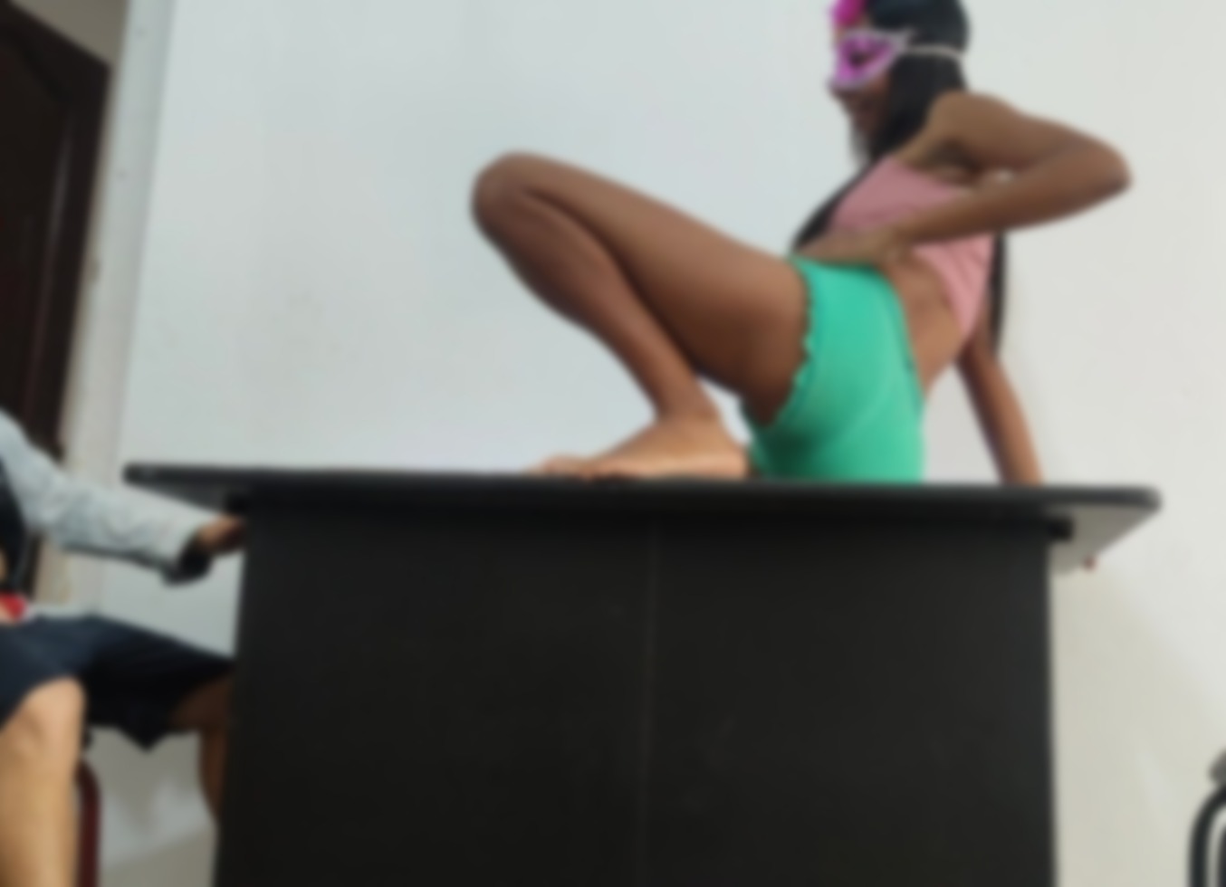 The American Has Doggy Style Sex With A Skinny Black Woman With An Athletic Body