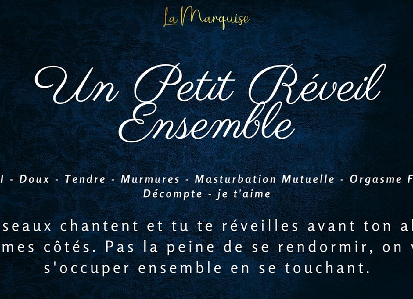 Petit Reveil Ensemble - French Audio Porn Gfe Mutual Masturbation