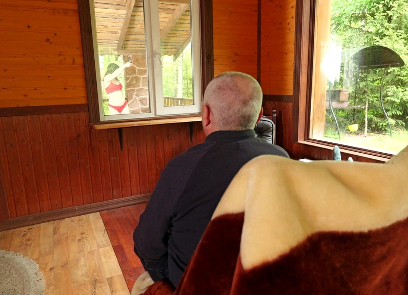 Old Man Met A Pleasant Young Neighbor On His Property, And They Had A Pleasant Conversation