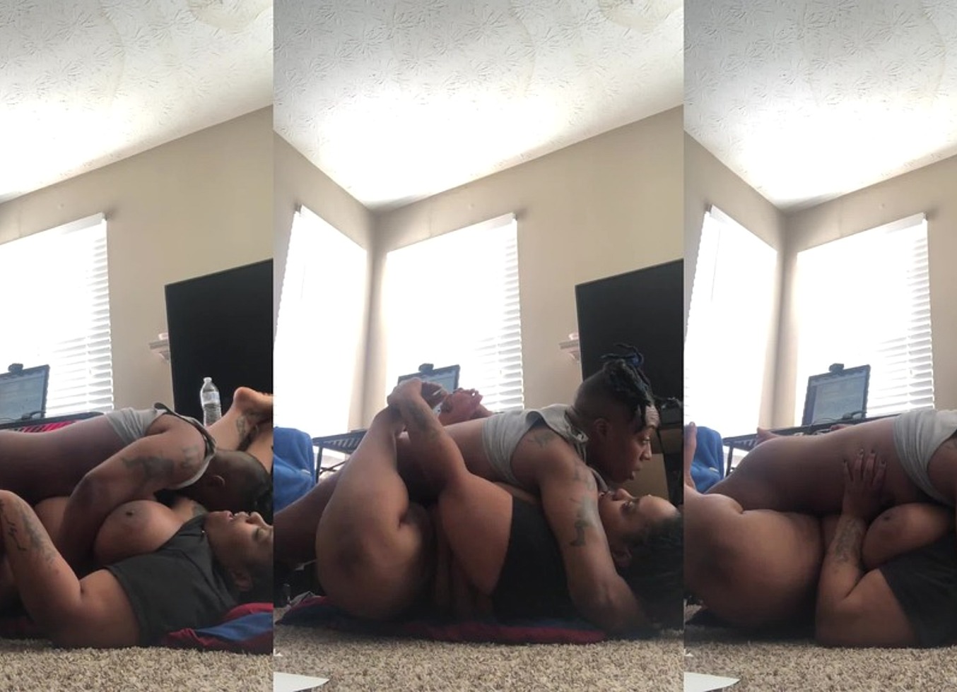 Black Lesbians Tribbing On The Floor