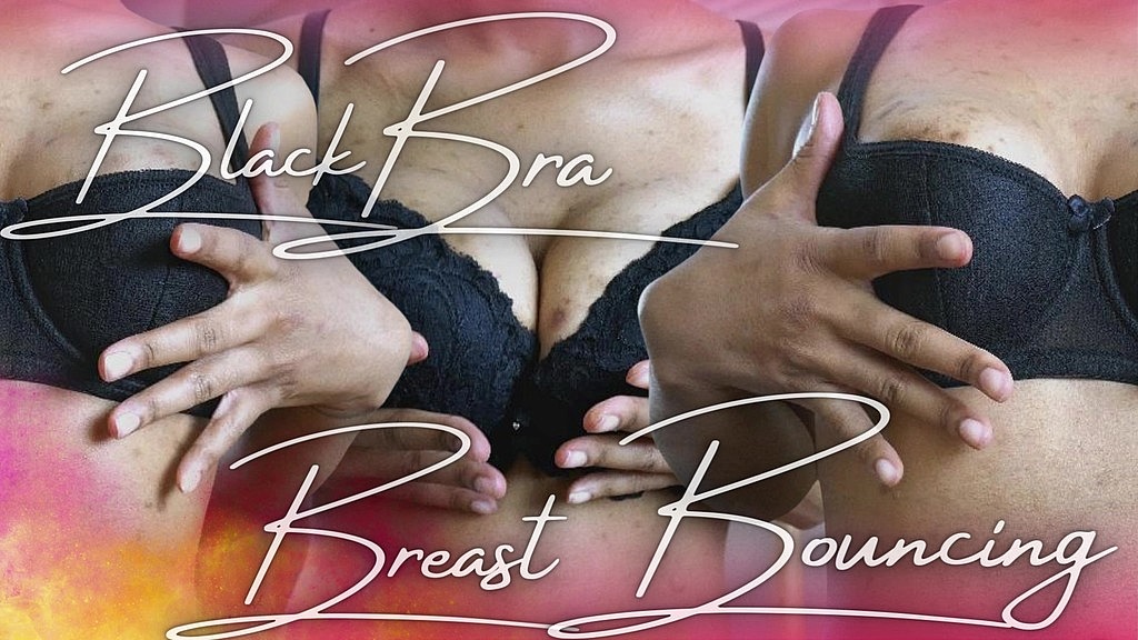 black bra breast bouncing (Cupcake SinClair) black bra breast bouncing (Cupcake SinClair)