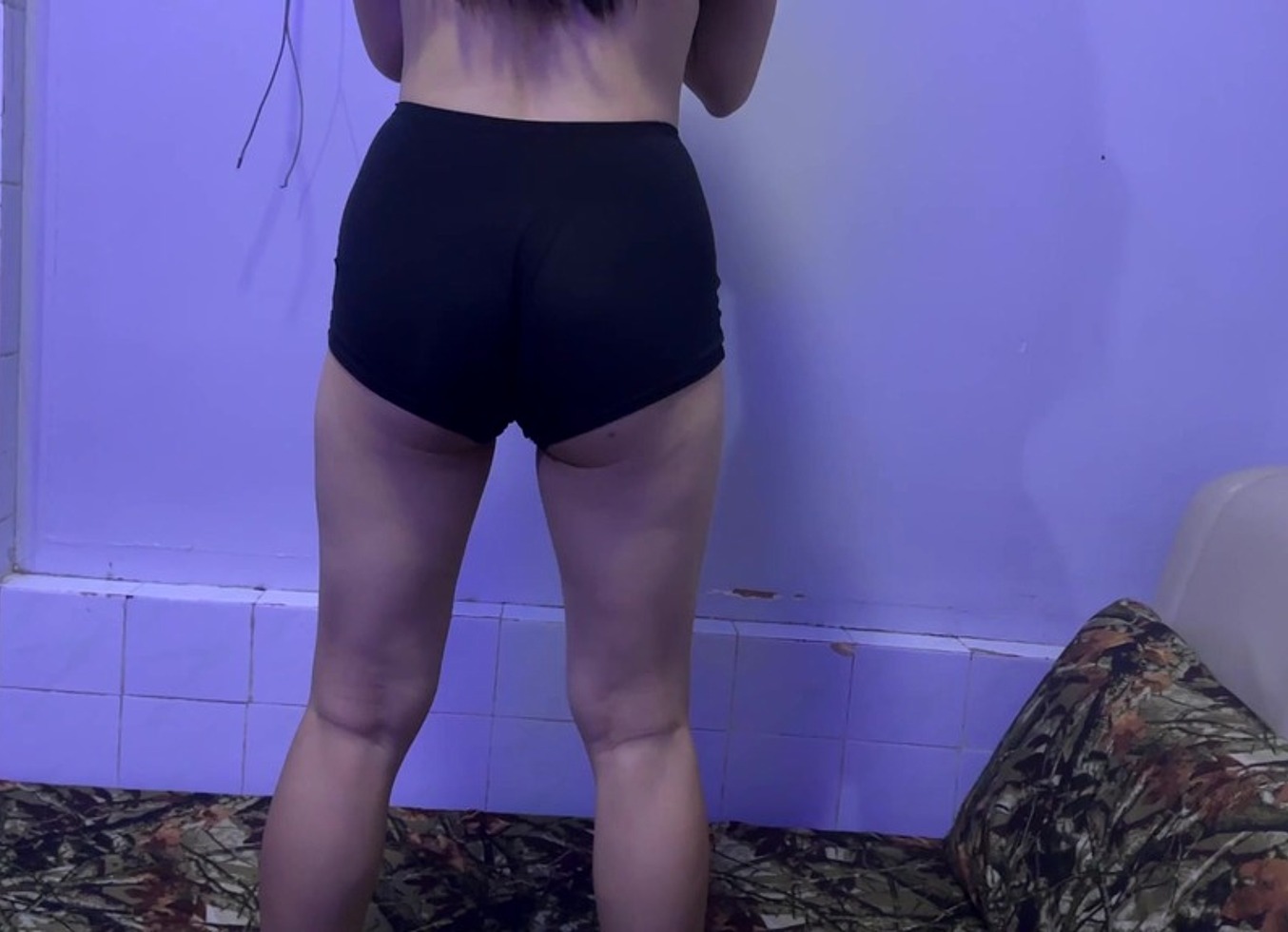 Amateur Girlfriend Workout On Bed