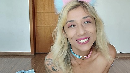 Cute cosplay slut feet fetish and anal fuck