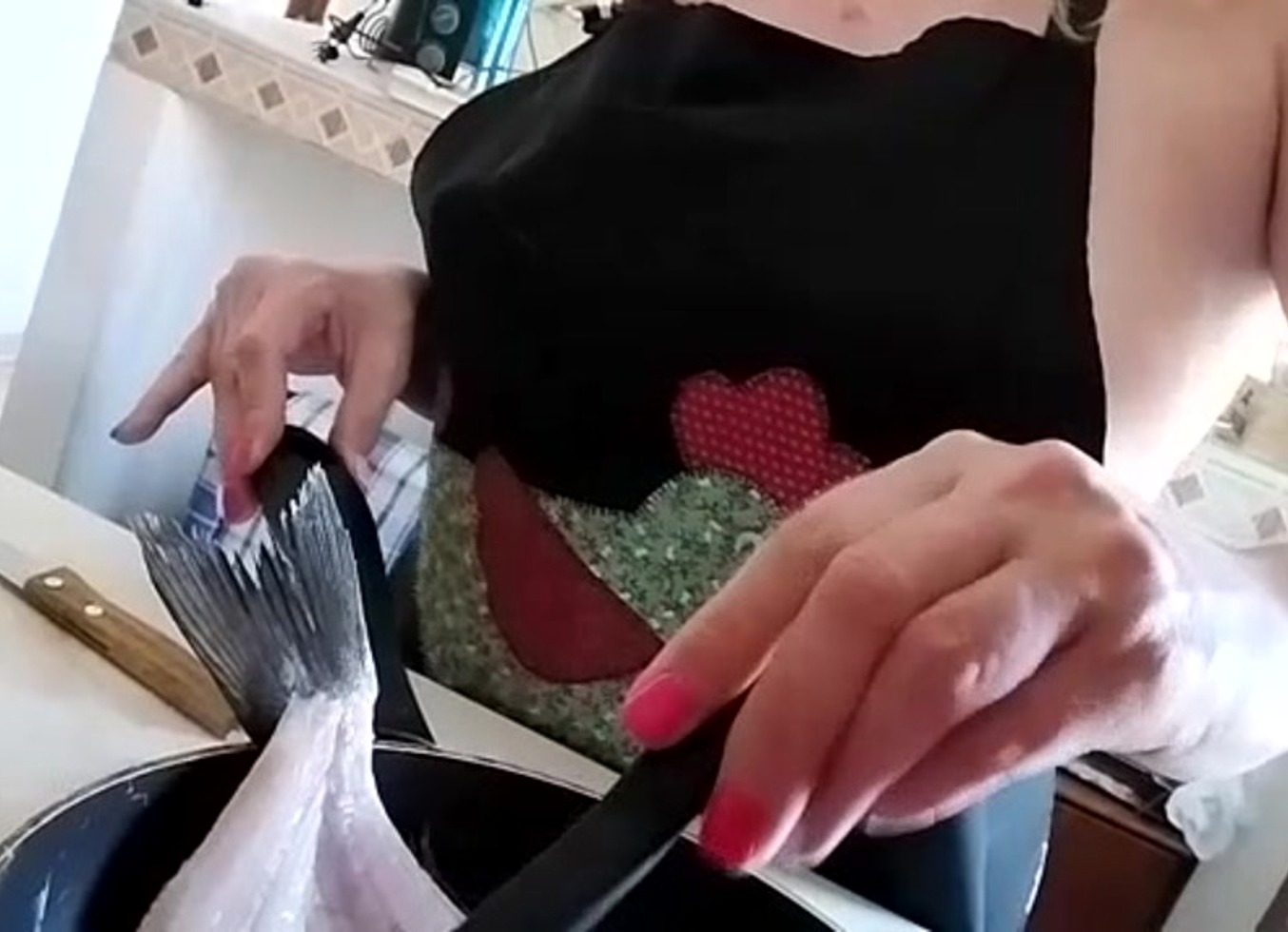 Titty Cooking And Having Lunch