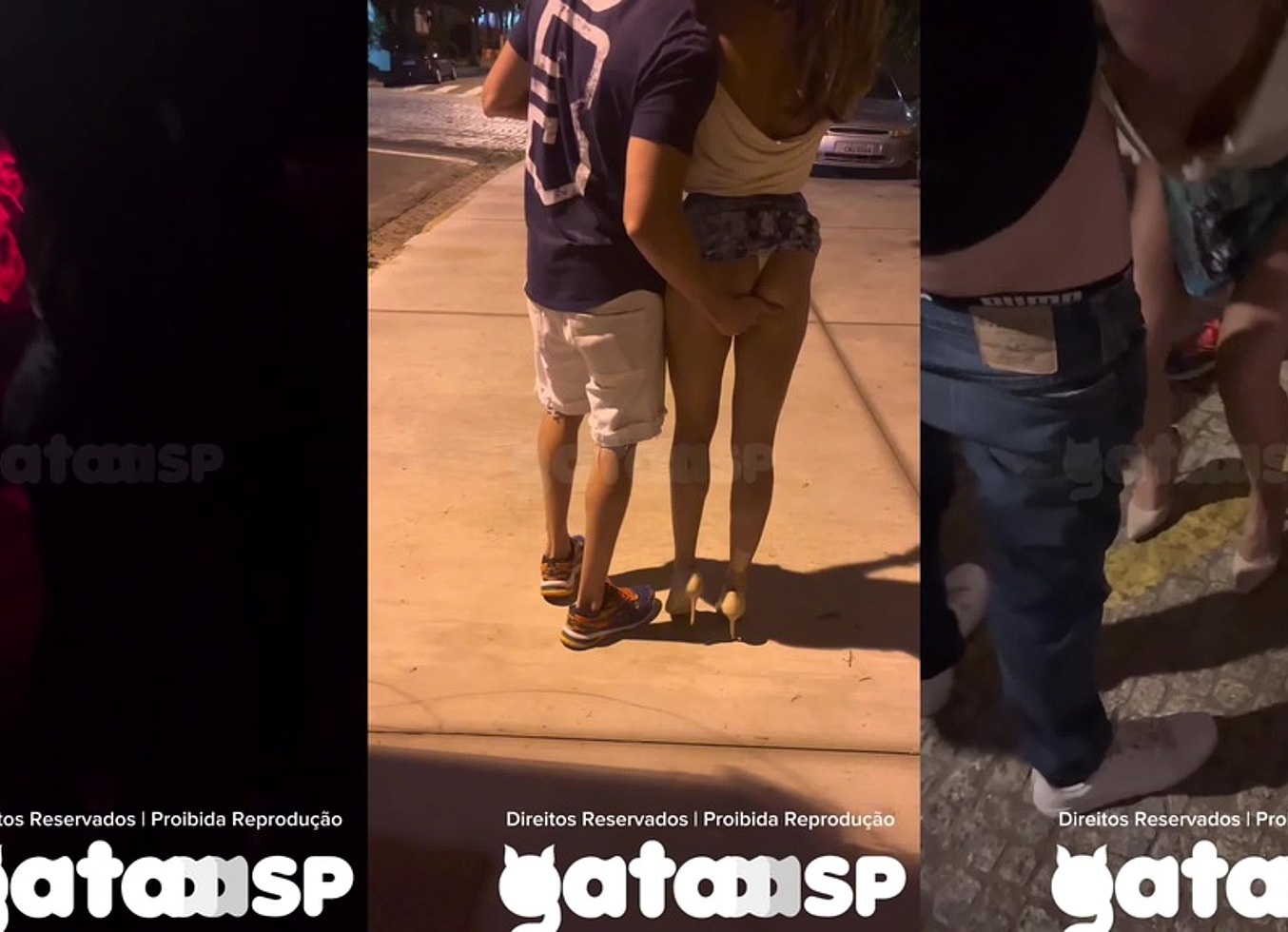 Casada Conhece Dois Novinhos Na Balada, Apronta Na Frente Do Corno, Leva Eles Embora Pro Carro E Depois Fode Na Rua - Parte 1