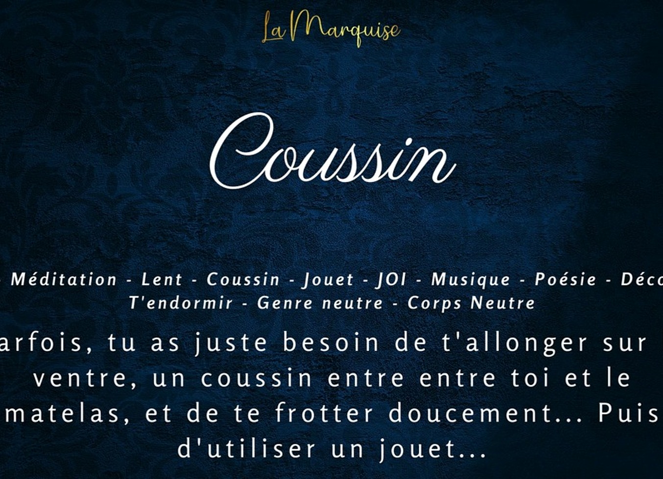 Coussin - ASMR JOI French Audio Porn Gender Neutral
