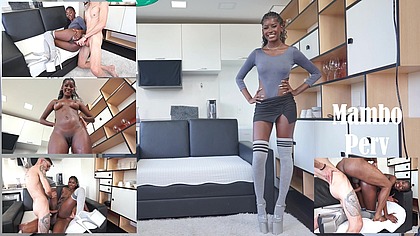 Jenny Pretinha, 20 years Brazilian tall ebony beauty with perfect breasts, gives her ass on the street for 10usd (DAP, Anal, 2on1, big cock, streetworker) OB532