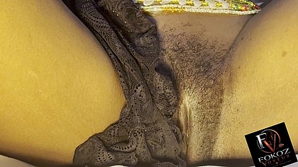 Stripped naked got my pussy covered waiting to be fucked. Part 2