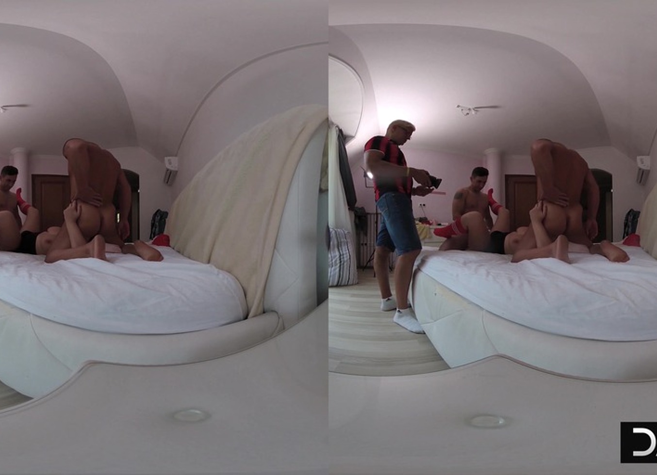 Lewd Lana Kneels And Takes Turns Deepthroating Matt And Porno Dan!