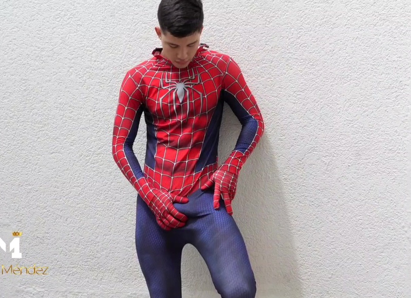 Spiderman Masturbating - Big Cum Release - Danner Mendez