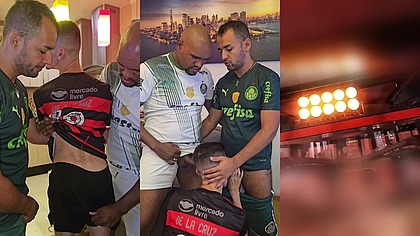 Dois palmeirenses ativo pega de jeito o flamenguista passivo