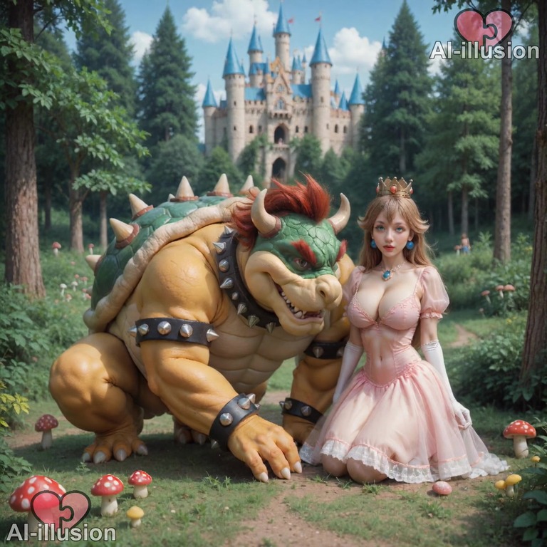 princess peach and bowser s happy life (ai-generated) (no live-action) (nsfw) (fully voice)