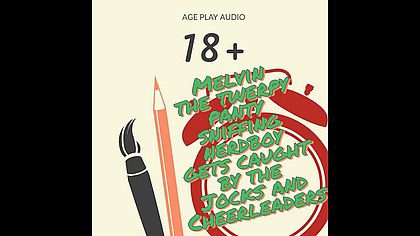 Melvin the twerpy panty nerdboy gets caught by the Jocks and Cheerleaders