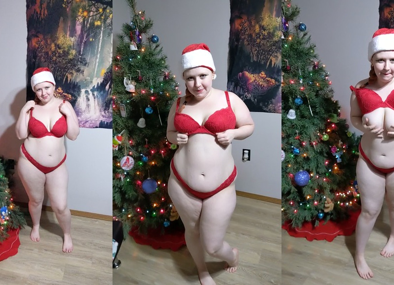 Strip Tease Around The Christmas Tree
