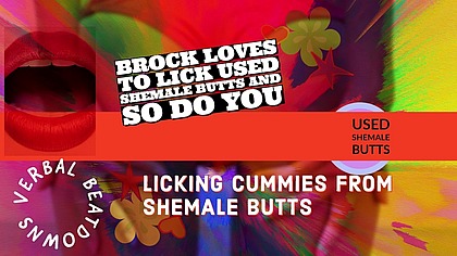 Brock Loves to lick used shemale butts and so do you