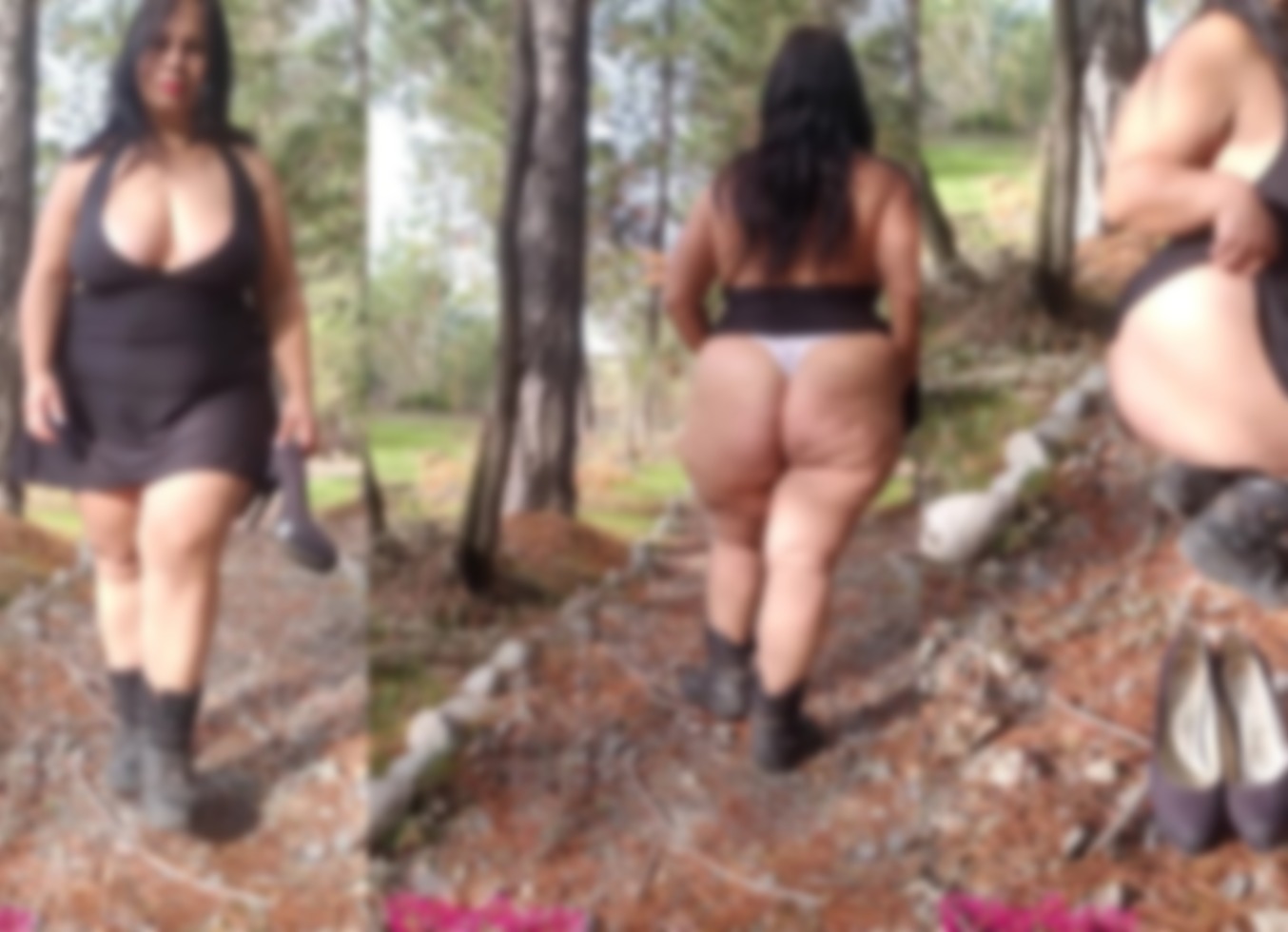 Sexy Mature BBW with Farmer Boots and Dress Body Worship