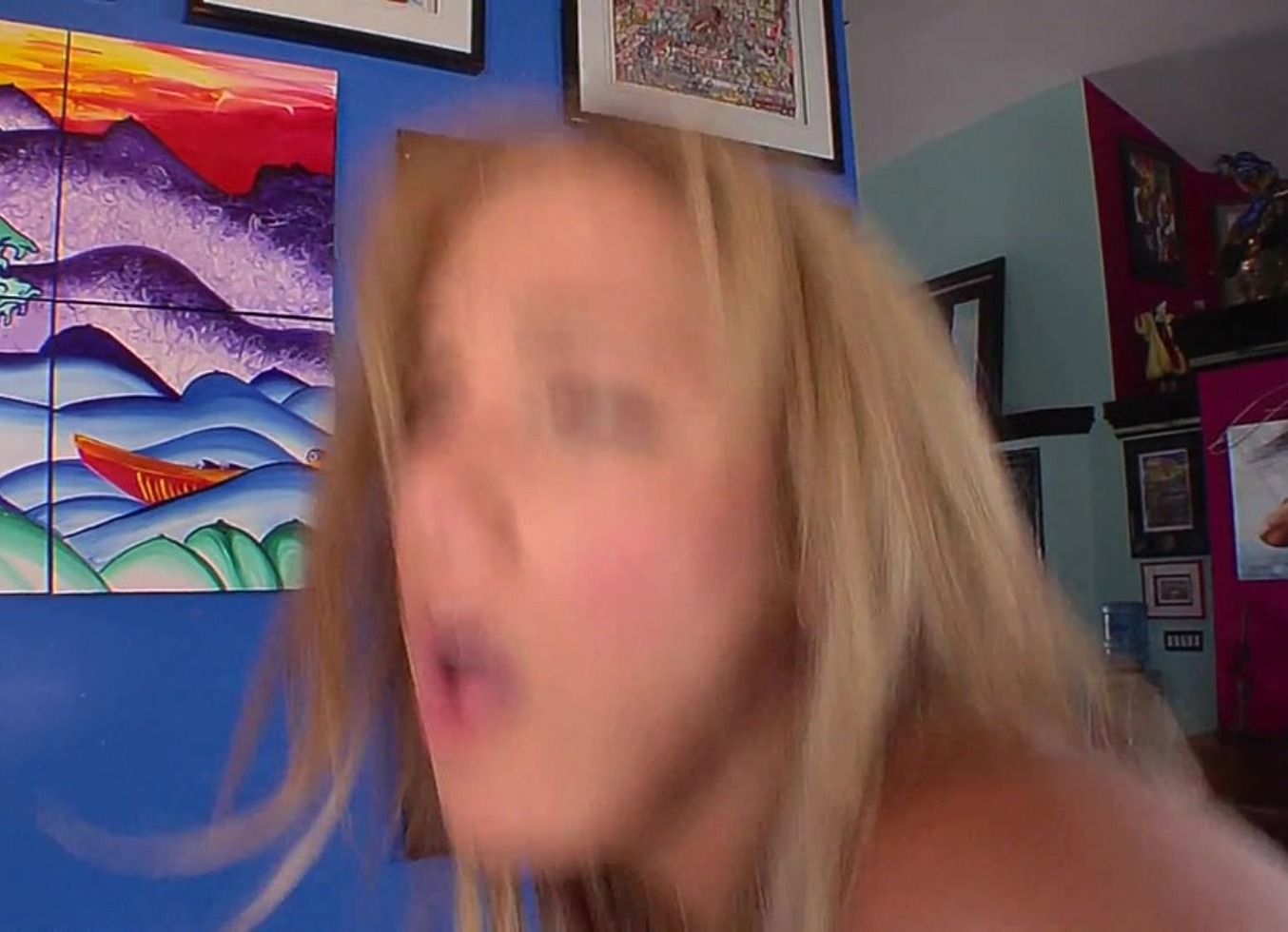 Britney on the Pool Table