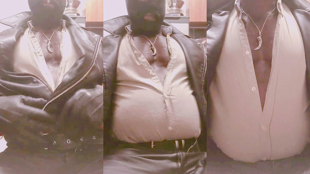 masked leather attired nipple play bloated belly smoke (Brody Richardson) masked leather attired nipple play bloated belly smoke (Brody Richardson)