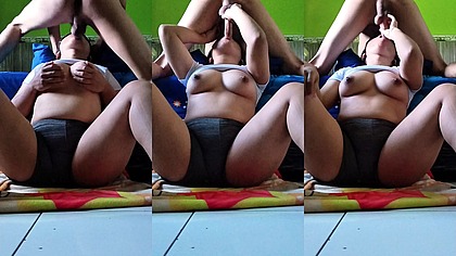 Asian Girlfriend get cum on her mouth