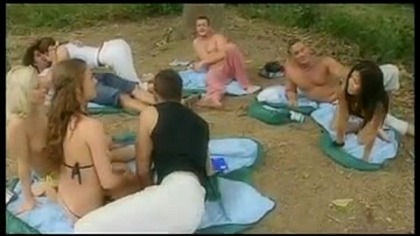 Sharka Blue Attends Orgy with DPs Blowjobs Facials and Lesbian Action