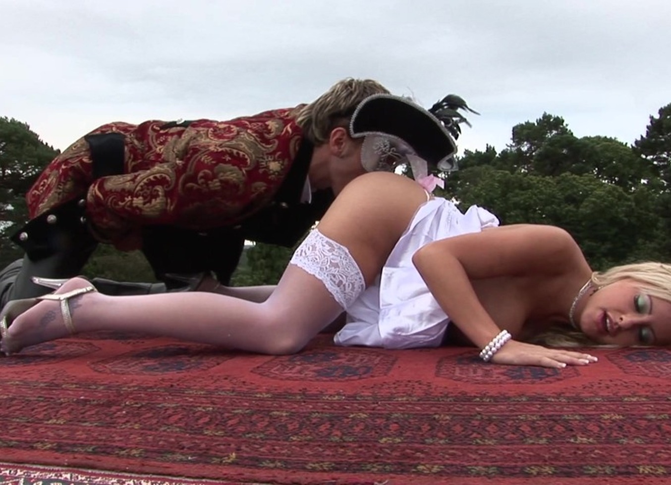 Blonde Savannah Gold Fucks a Stanger Outdoor