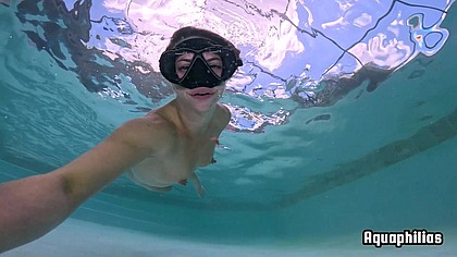 Aquaphilias- Indica Fetish Nude Solo Underwater Pool Swim Erotic Wet Fetish Tease