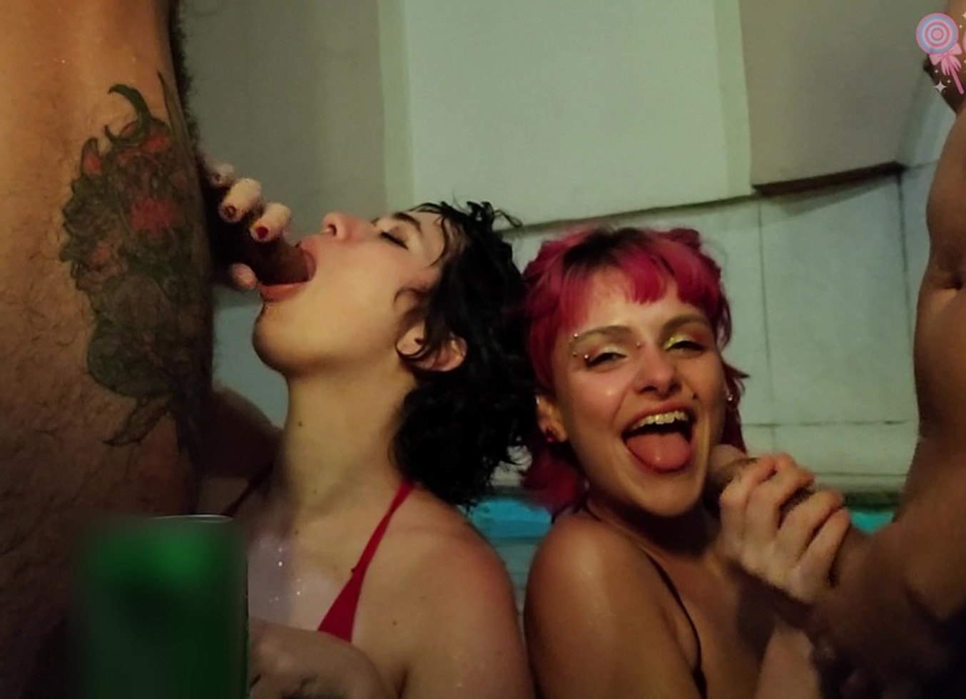 Foursome in the Pool