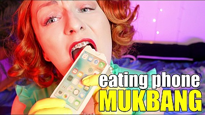 mukbang ASMR eating video