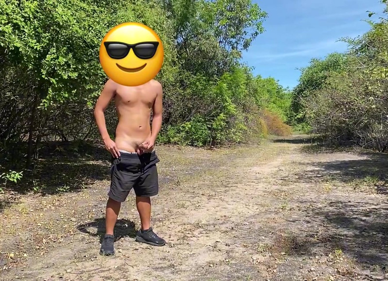 Exposed On Trail (Pee & Cum)