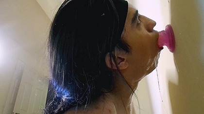 I oil my ass and masturbate it with my black vibrator