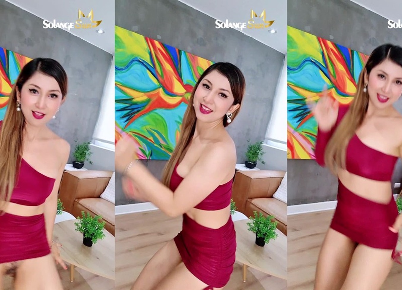 Can You See My Hairy Pussy? Sexy Dress Dance No Underwear