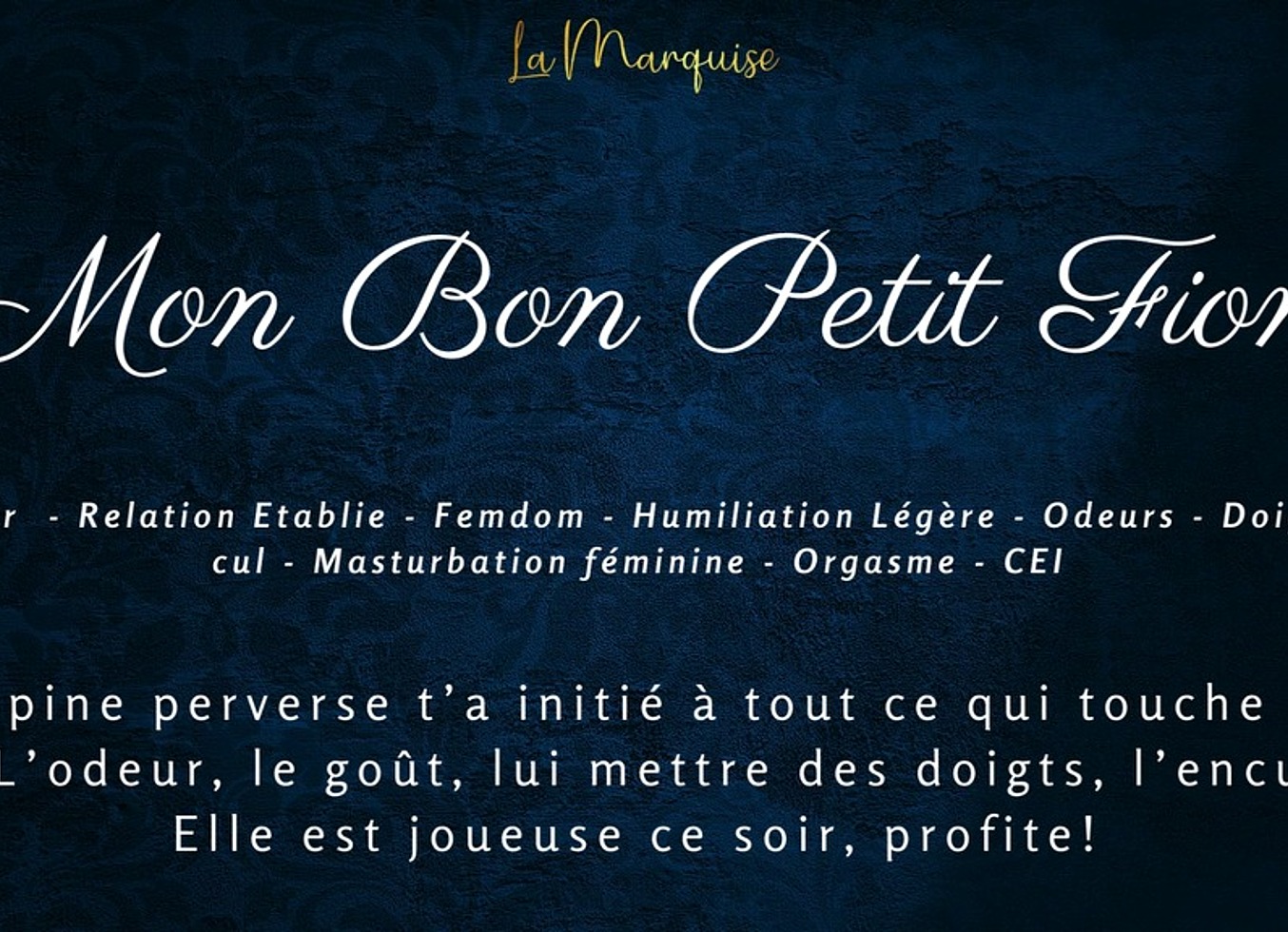 Mon Bon Petit Fion - French Audio Porn Anal CEI