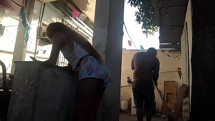 Com meu padrasto, Uma foda anal intensa e deslumbrante com um final creampie