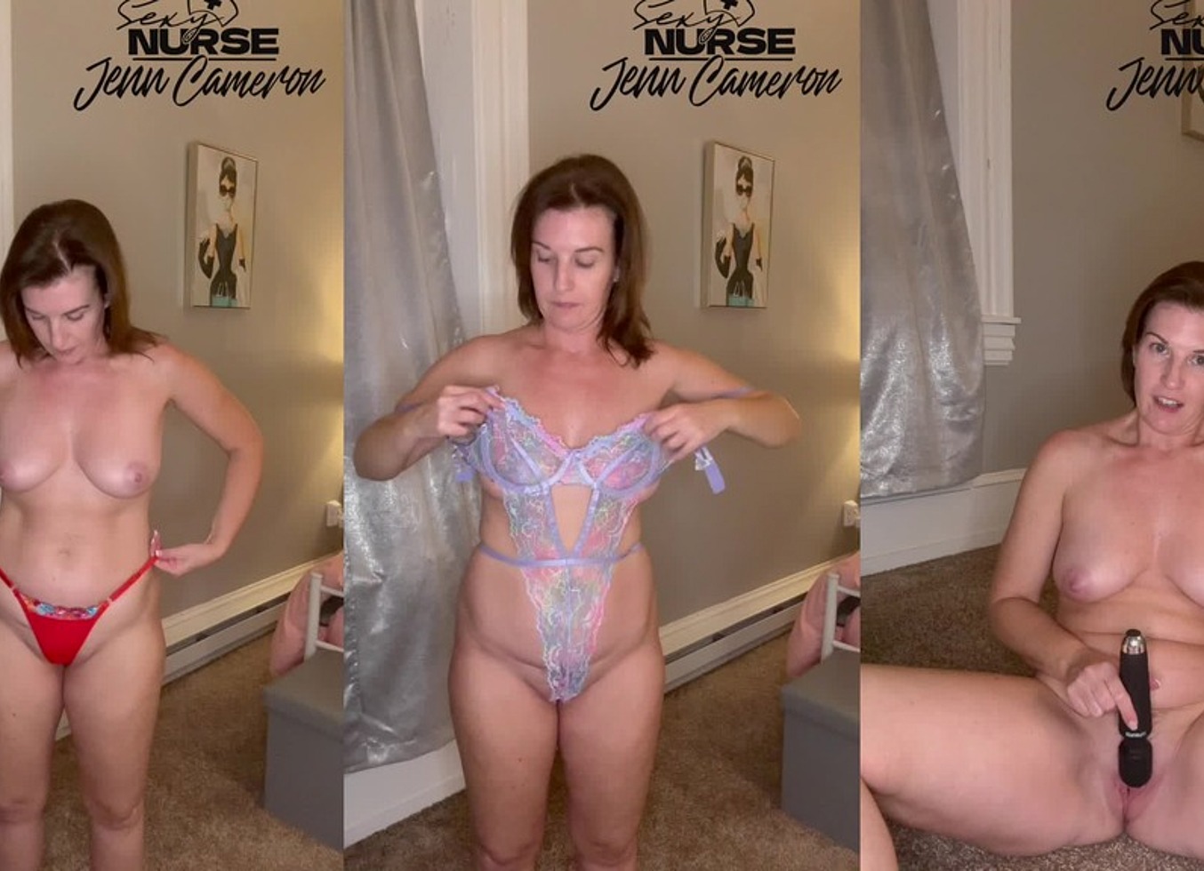 Sexy Lingerie Take-Off Replay Session With Sexynursejenn