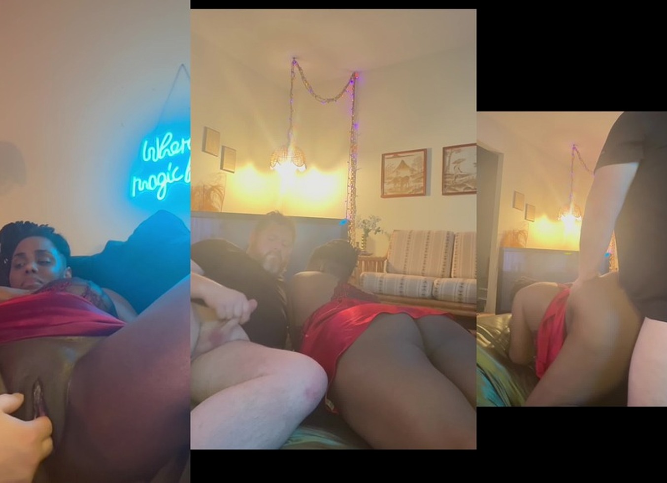 Amateur Homemade Ebony Getting Her Pussy Licked And Fucked