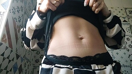 ChantalChannel - striptease and pee with Chantal