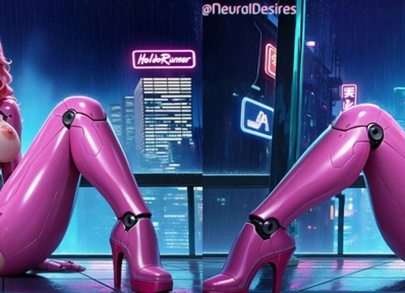 Cyberpunk Temptress (Side-By-Side VR) ~ AI-Generated