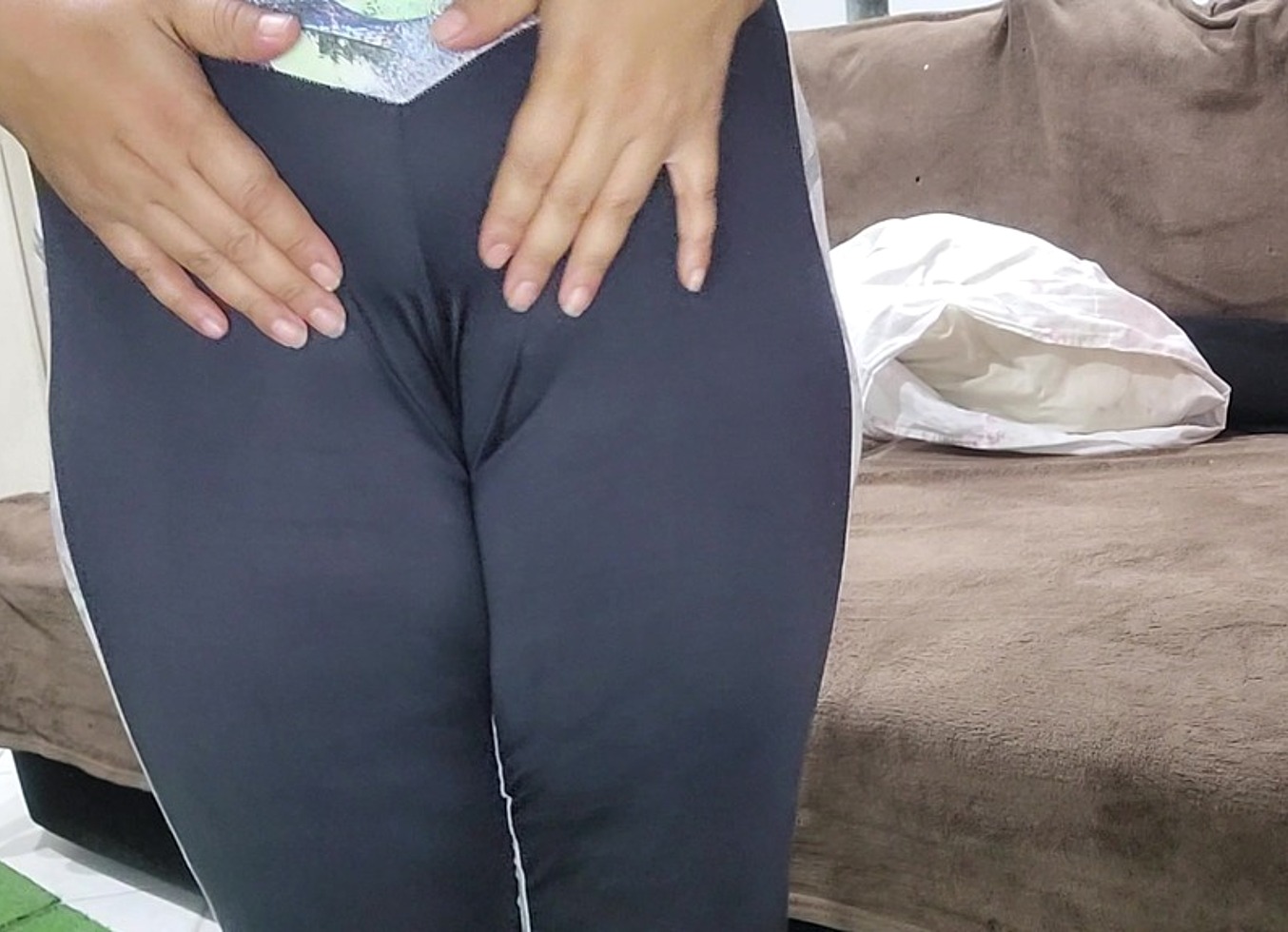 De Calca Leg Bem Apertada Pata De Camelo
