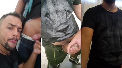 Banheirao / Sacanagem Pegacao no Banheiro Publico