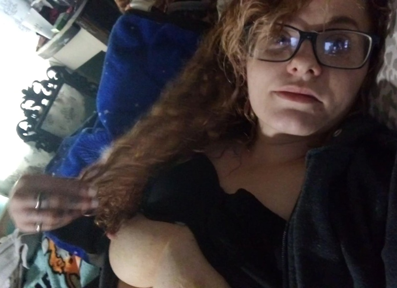 Bouncing My 40 D Boobs On My Bed Before I Succ Cocc