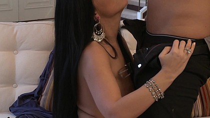 Demented Lesbian Threesome Plus A Stiff Cock