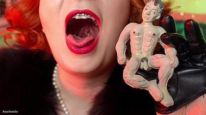 Giantess Vore fetish Video - Slowly Eating Chocolate Man - Seduce and Dirty Talk
