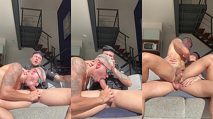 POLICIAL ENQUADRA MALOCA, FAZ ELE DE PUTINHO E BOTA PRA MAMAR. - COMPLETO