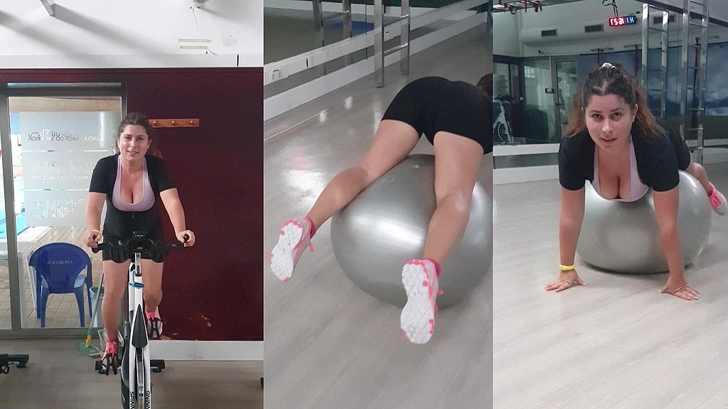 hot teen with big tits and perfect ass in the gym warming up for sex in doggy. huge cum on asshole (Expressiagirl, ExpressiaBoy) hot teen with big tits and perfect ass in the gym warming up for sex in doggy. huge cum on asshole (Expressiagirl, ExpressiaBoy)